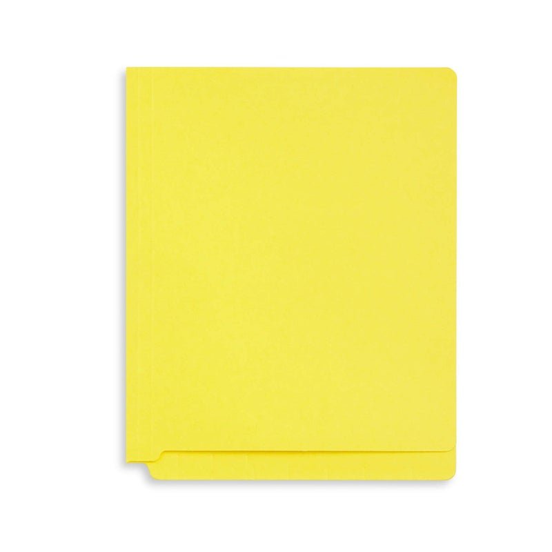 Blue Summit Supplies 50 Yellow End Tab Fastener File Folders - Reinforced Straight Cut Tab - Durable 2 Prongs Designed to Organize Standard Medical Files, Receipts, Office Reports, and More - Letter Size, Yellow, 50 Pack - Image 5